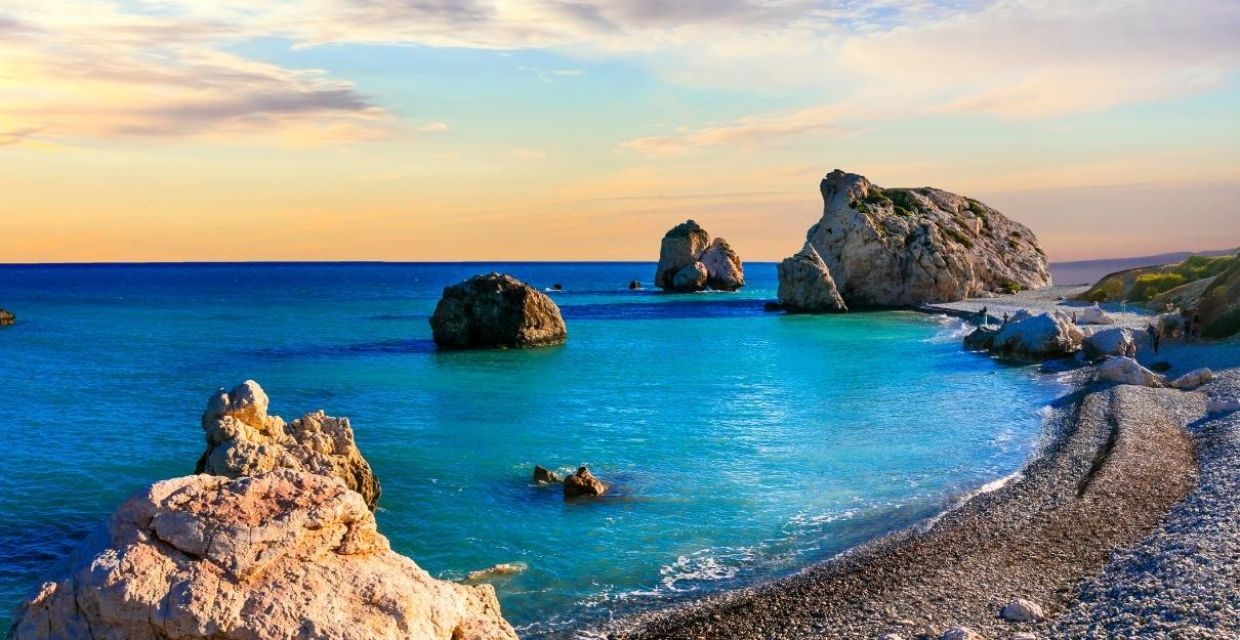 Cyprus Paphos Petra tou Romiou Beach